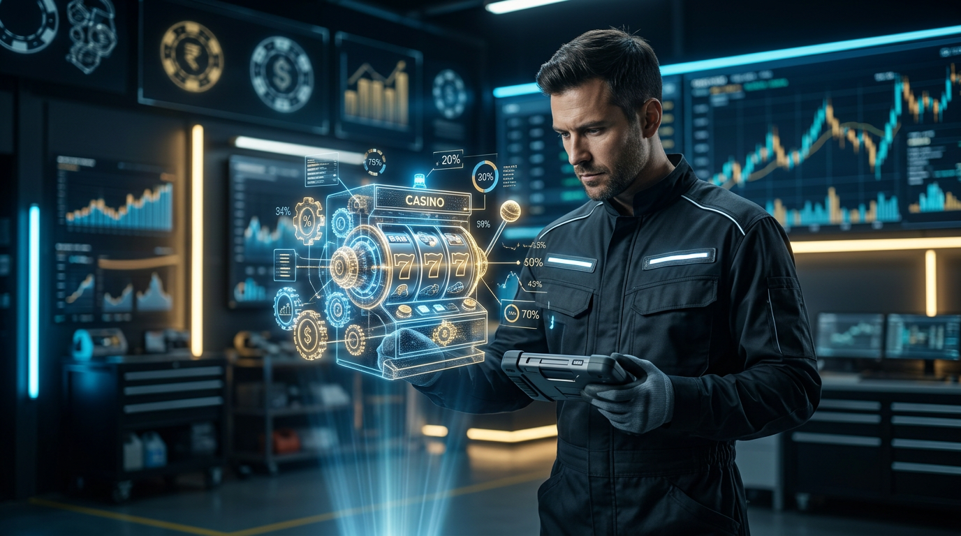 Mechanik diagnozujący techniczne aspekty kasyna na prawdziwe pieniądze